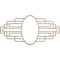 Ekena Millwork Elizabeth Wood Fretwork Pierced Ceiling Medallion, Birch, 38"W x 19"H x 10 1/2"IW x 18"IH x 1/4"T CMWP38X19X0250EBBI - alternate 1